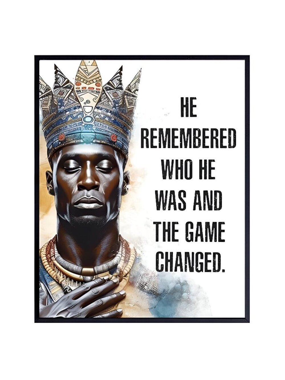Inspirational Wall Decor - Motivational Quotes Wall Art for African Americans